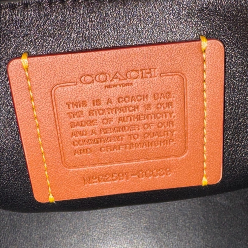 Coach Slouchy Rogue Top Handle Bag Black - Picture 9 of 11